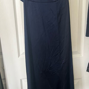 Dress the population navy gown